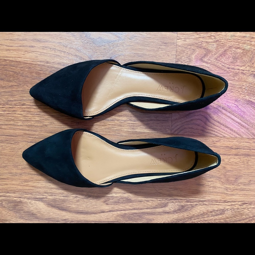 J.Crew Zoe Suede D’Orsay flats, style F5310